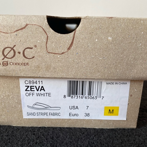 B.O.C. By Born Women’s Zeva Sand Stripe Fabric - Size 7 (Euro 37). NIB - Picture 6 of 7